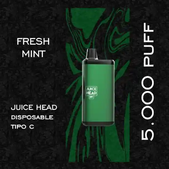 Juice Head Vapeador Fresh Mint Desechable 50mg 5.000 puff