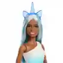 Barbie Fantasía Muñeca Unicornio Falda De Ensueño Azul