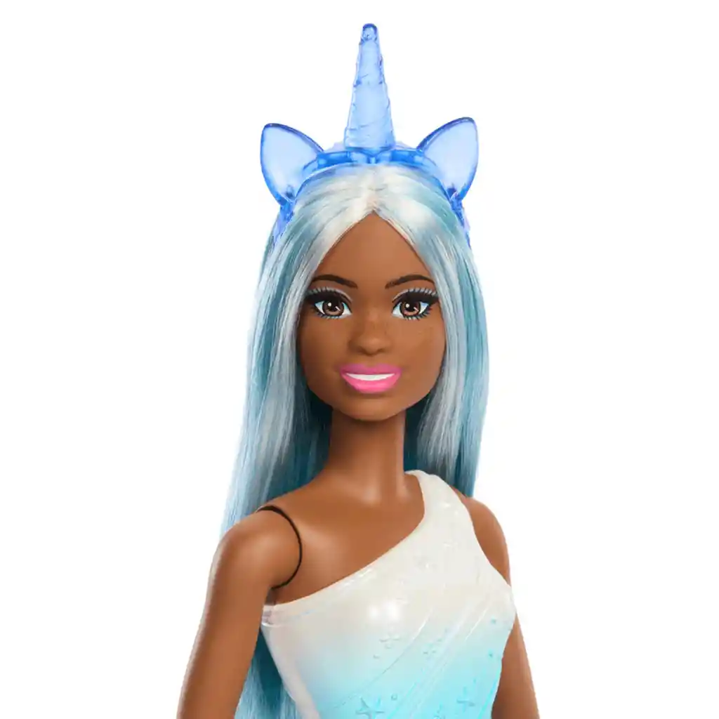 Barbie Fantasía Muñeca Unicornio Falda De Ensueño Azul