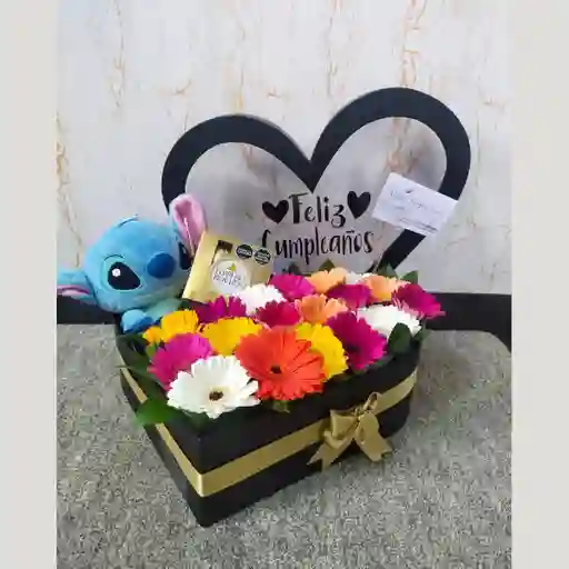 Caja Corazón Stitch