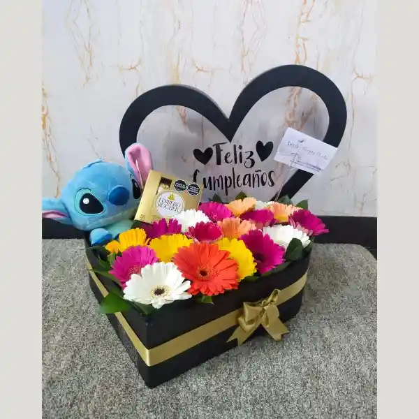 Caja Corazón Stitch