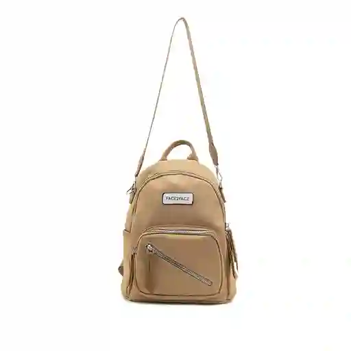 Morral Y Bandolera En Nylon Con Cierre Diagonal