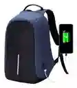 Bolso Mochila Morral Antirobo Con Puerto Usb Carga Colores