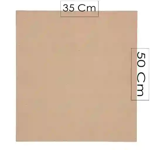 Tabla Madera Mdf Para Manualidades Y Trabajos Escolares 50 X 35 Cm