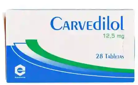 Carvedilol 12.5 Mg Caja X 28 Tabletas