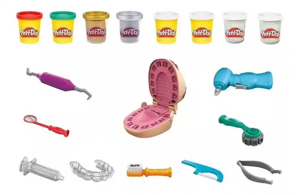 Juego De Dentista Play-doh Para Crear Y Aprender Para Niños