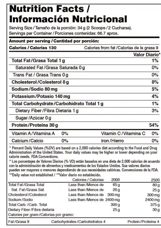 Proteina Isolate Gourmet Cookies Cream Vitanas 5 Libras