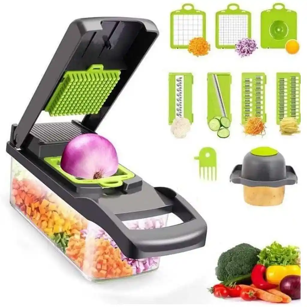 Cortador De Verduras Multifuncional 14 En 1, Picador