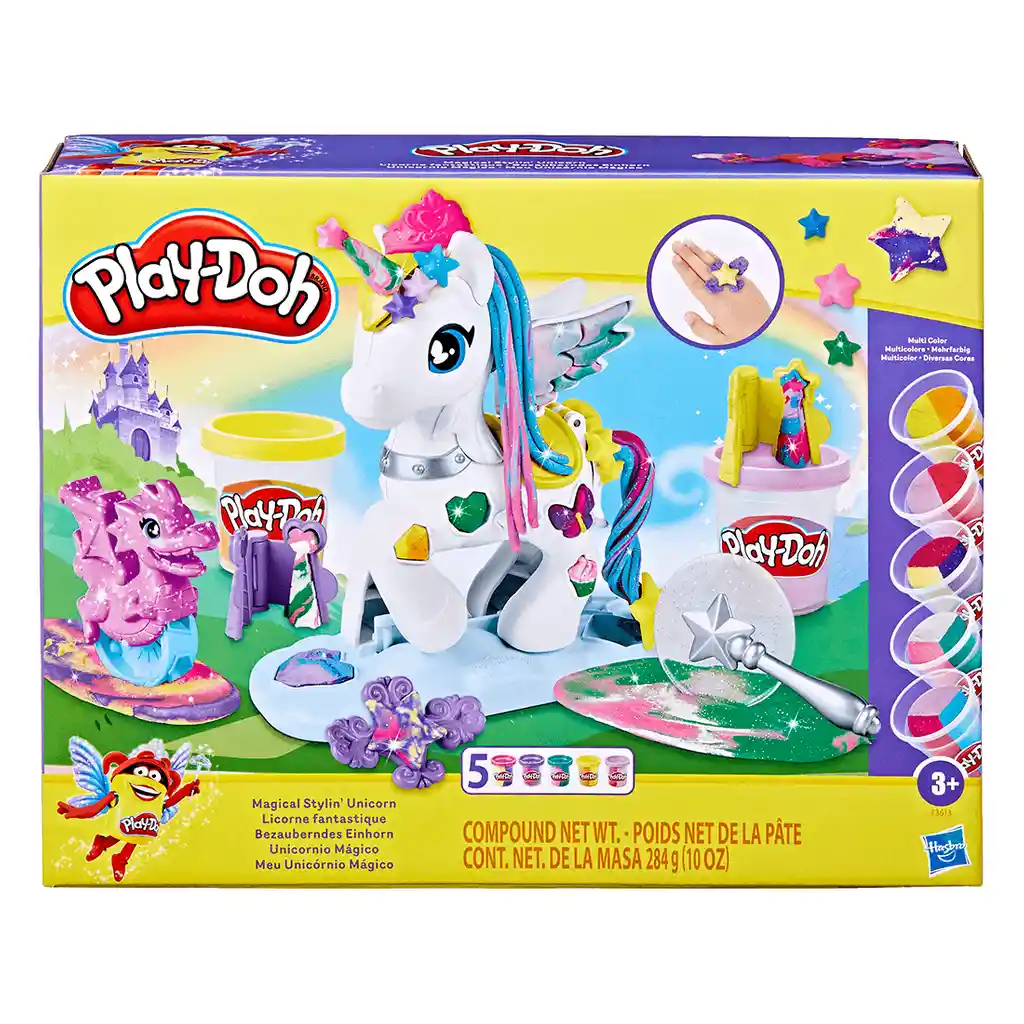 Juego Play-doh Unicornio Mágico Crea Colores Para Niños