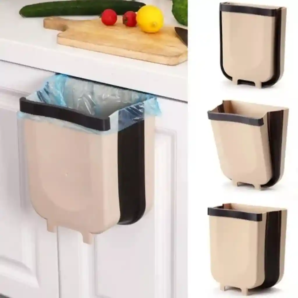 Basurero Plegable Multiusos Para Cocina- Colgante Y Práctico