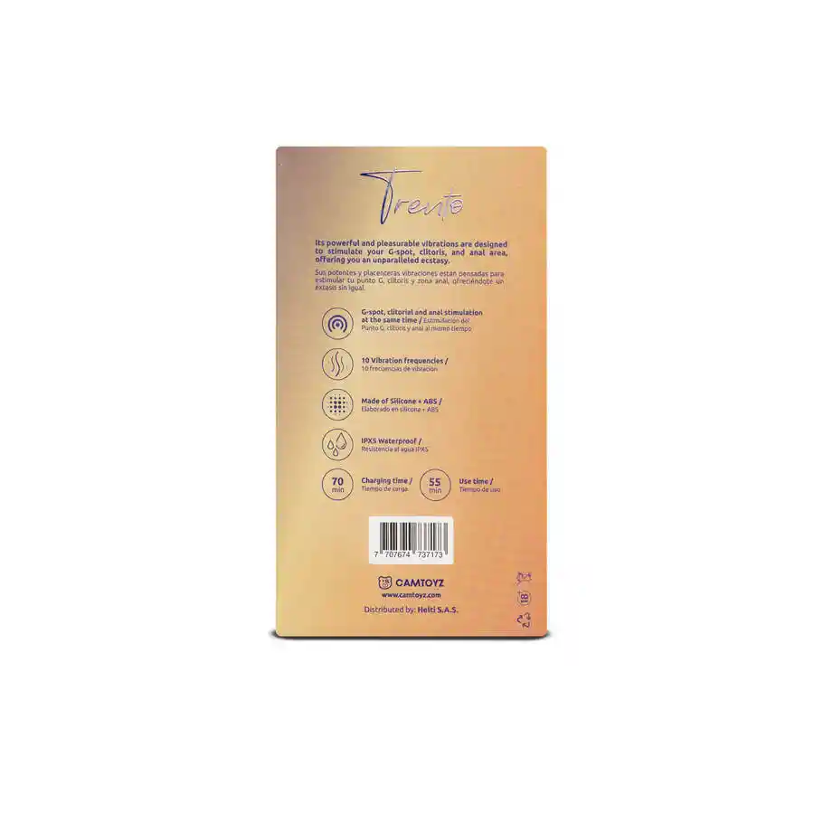 Vibrador Triple Trento Camtoyz