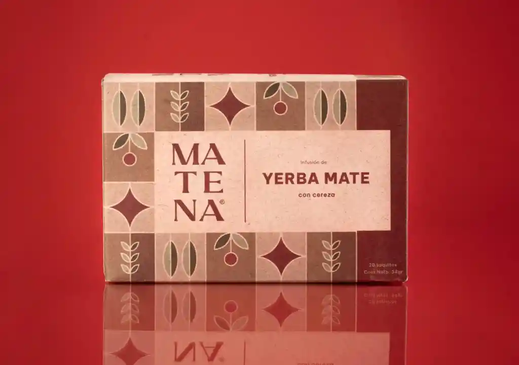 Saquitos De Yerba Mate Sabor Cereza X 20 Unds