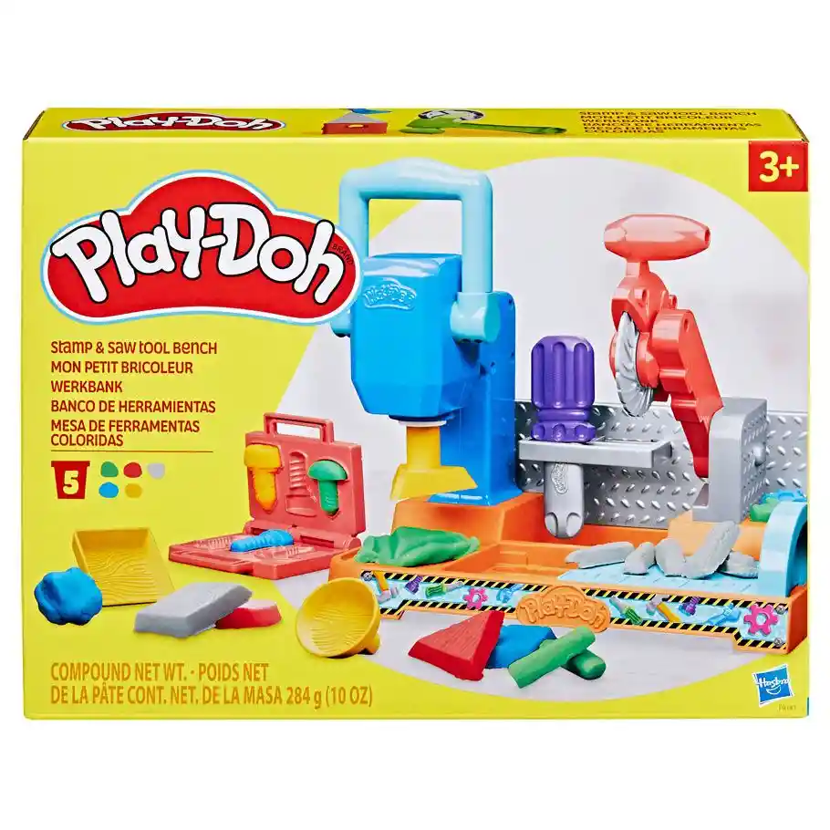 Juego Play-doh Banco De Herramientas Crea Y Construye Niños