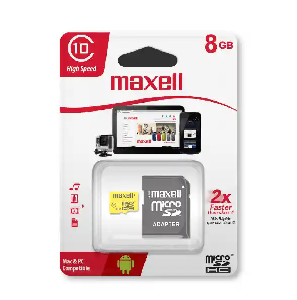 Maxell Micro Sd 8gb Hc Class 10