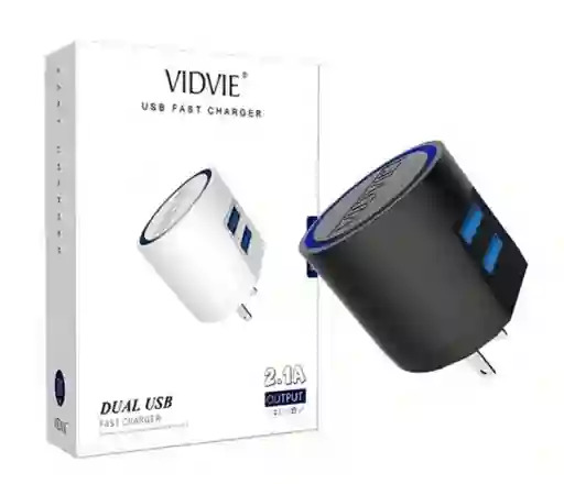 Cargador Vidvie Doble Usb Fast Charger 2.1a