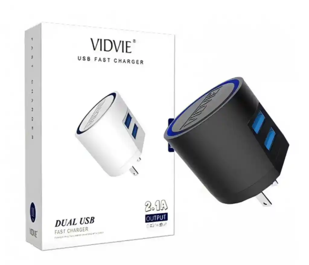 Cargador Vidvie Doble Usb Fast Charger 2.1a