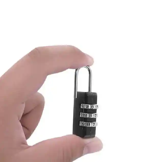 Mini Candado Locker Gris Maleta De Viaje 30mm Clave Numérica