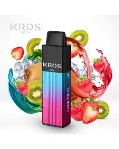 Kros Mini 4.000 Puffs, Straw Kiwi Ice 5%