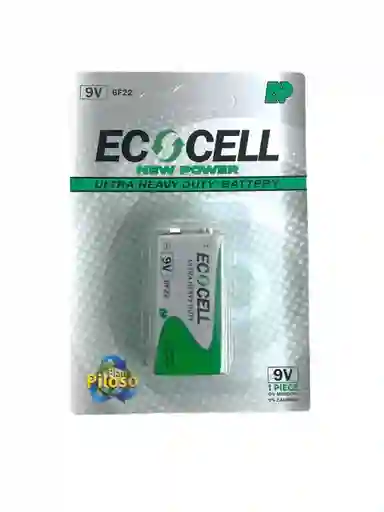 Pila Cuadrada 9v Ecocell