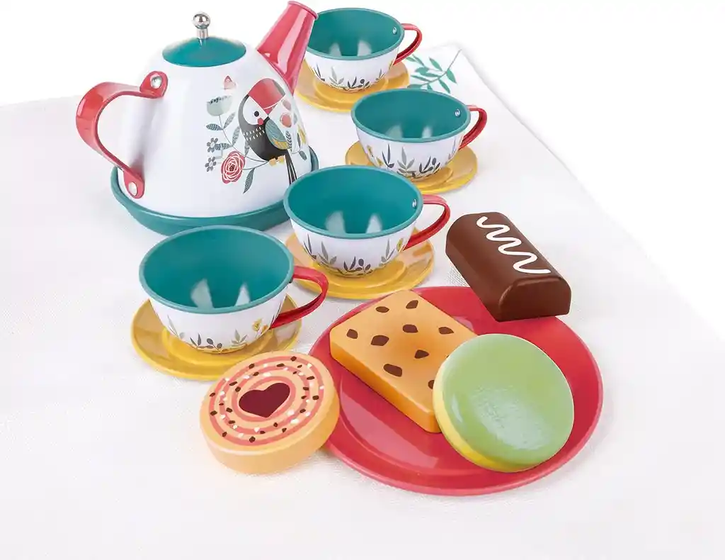 Set De Té Con Maletín 15 Piezas Diseño Tropical Para Niños