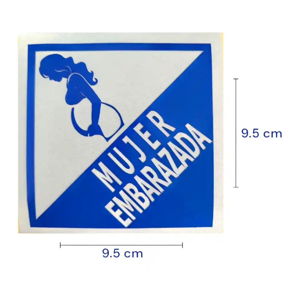 Sticker Adhesivo Mujer Embarazada Para Carro