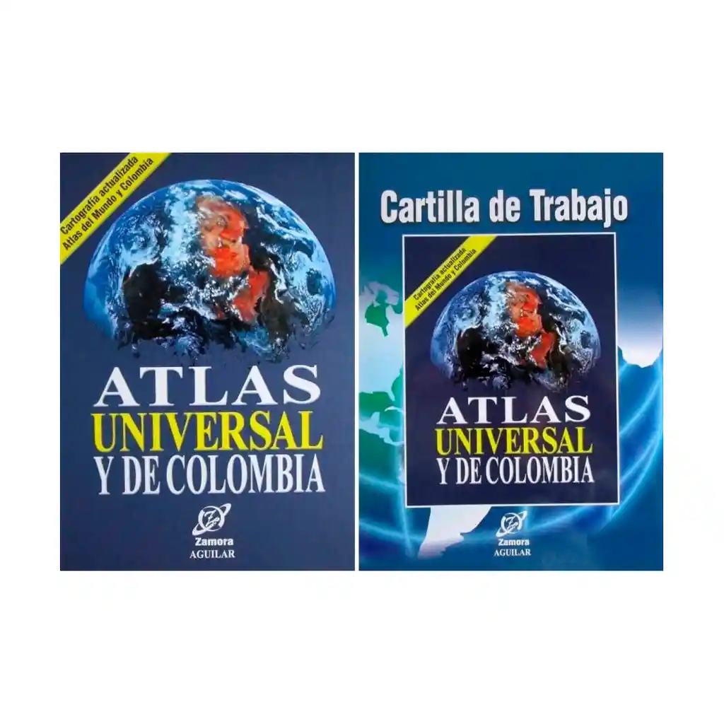 Atlas Universal Y De Colombia Con Cartilla De Trabajo | Zamora Aguilar | Original