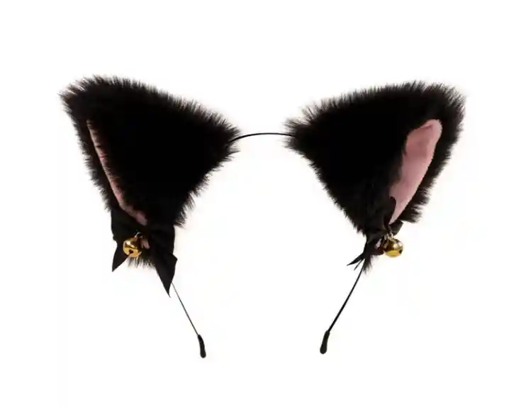 Diadema Con Orejas De Gato Negras