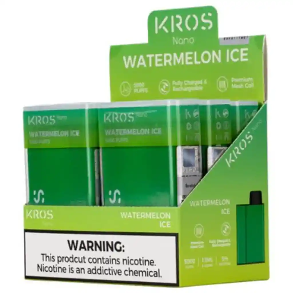 Kros Nano 5.000 Puffs, Watermelon Ice 5%