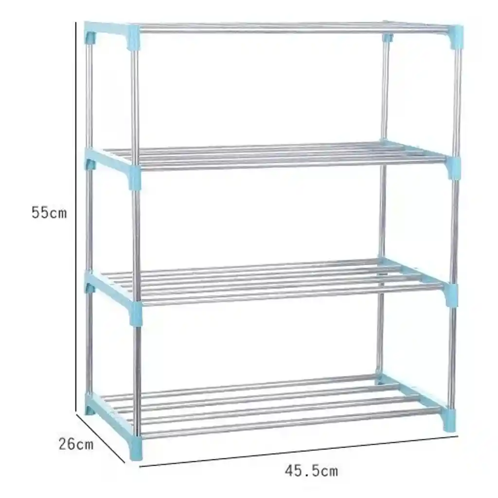 Organizador Zapatero Metálico 4 Niveles Shoe Rack