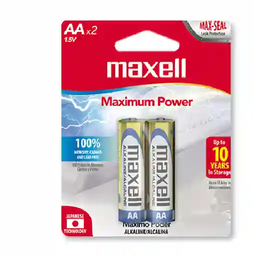 Maxell Pilas Aa X 2 Alcalina