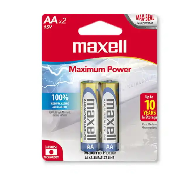 Maxell Pilas Aa X 2 Alcalina
