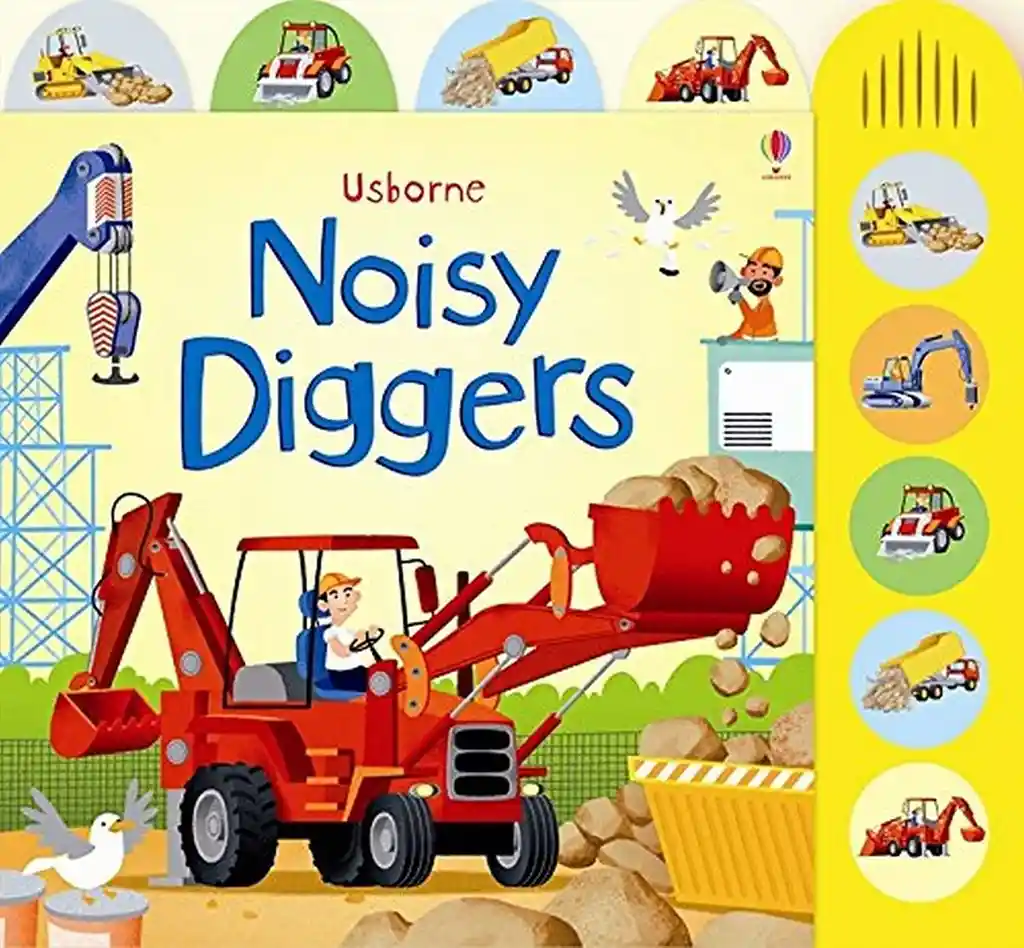 Libro Interactivo Sonidos Vehículos De Construcción Niños