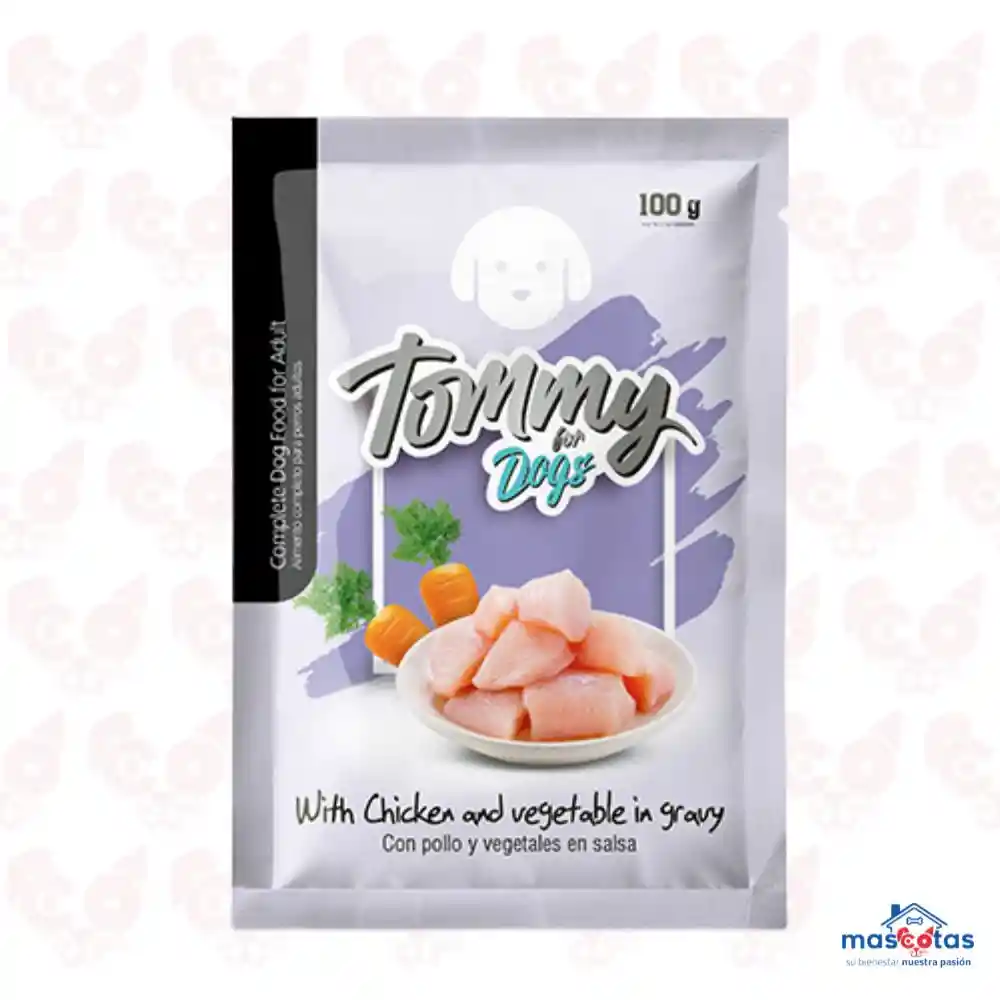 Tommy For Dog Pollo Y Vegetales En Salsa 100g