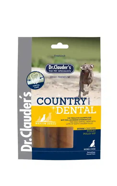 Dr Clauder´s Snack Country Dental Para Perros Medianos Y Grandes Sabor A Pollo