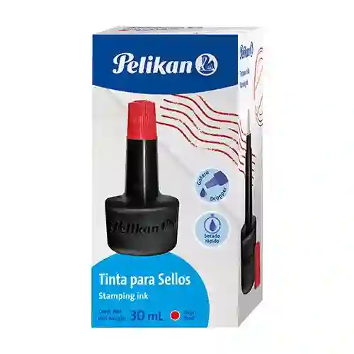 Pelikan Tinta Para Sellos - 30ml, Rojo