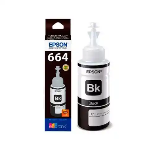 Epson Tinta Para Impresora 664 Negro