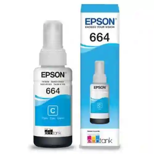 Epson Tinta Para Impresora 664 Cyan