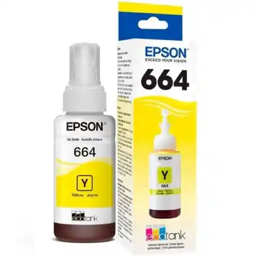 Epson Tinta Para Impresora 664 Amarillo