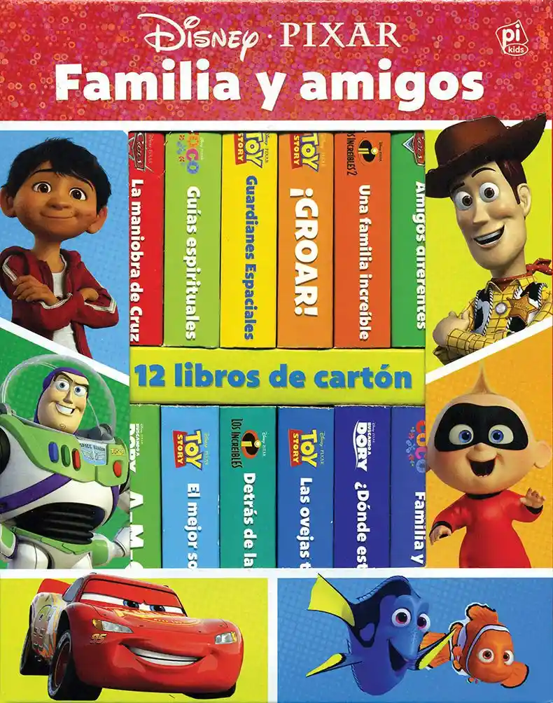 Libro Infantil Disney Familia Amigos Bloque 12 Libros Niños