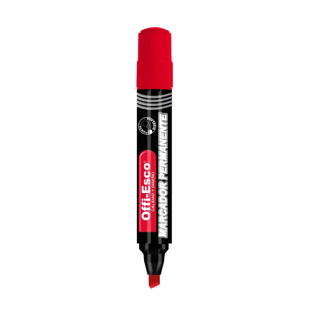 Marcador Permanente Rojo Oe-522 Offi Esco