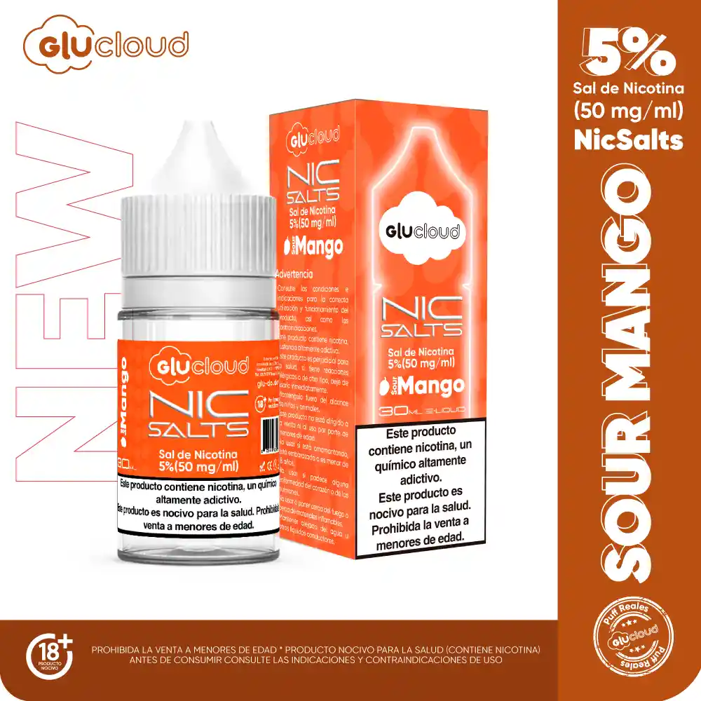 Sal De Nic Glucloud Sour Mango 30 Ml 5%