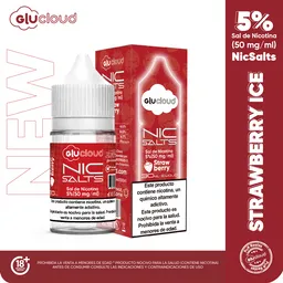 Sal De Nic Glucloud Strawberry Ice 30 Ml 5%