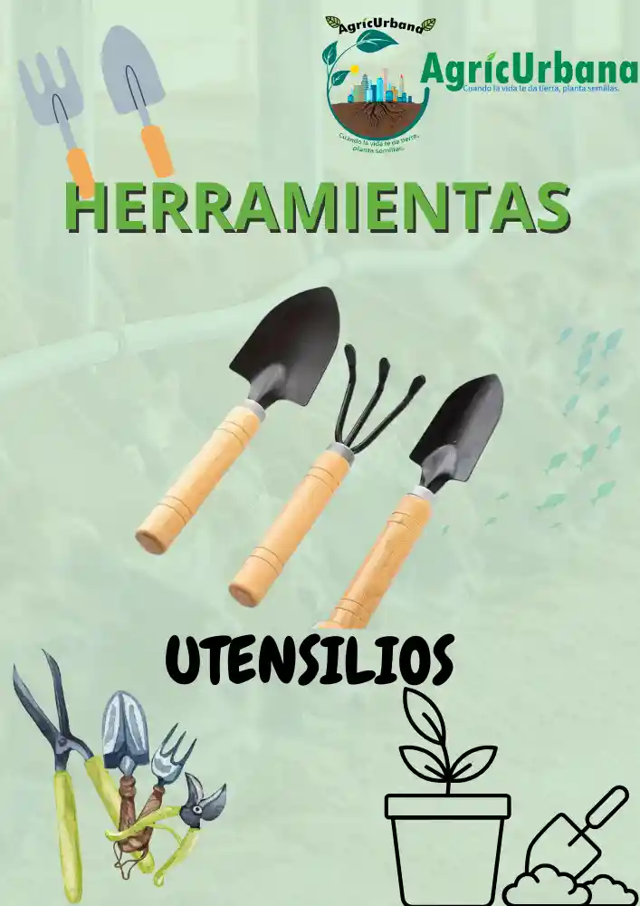 Utensilios Plantas Interiores Herramientas Kit Juego Siembra Pala Mata