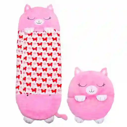 Peluche Bolsa Saco De Dormir Infantil Happy Napper Bolso De Dormir Gatito Rosado Cute Sleeping Acolchado