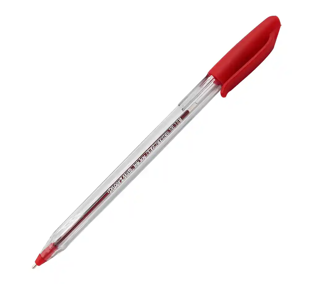 Boligrafo Tapa Tinta Roja