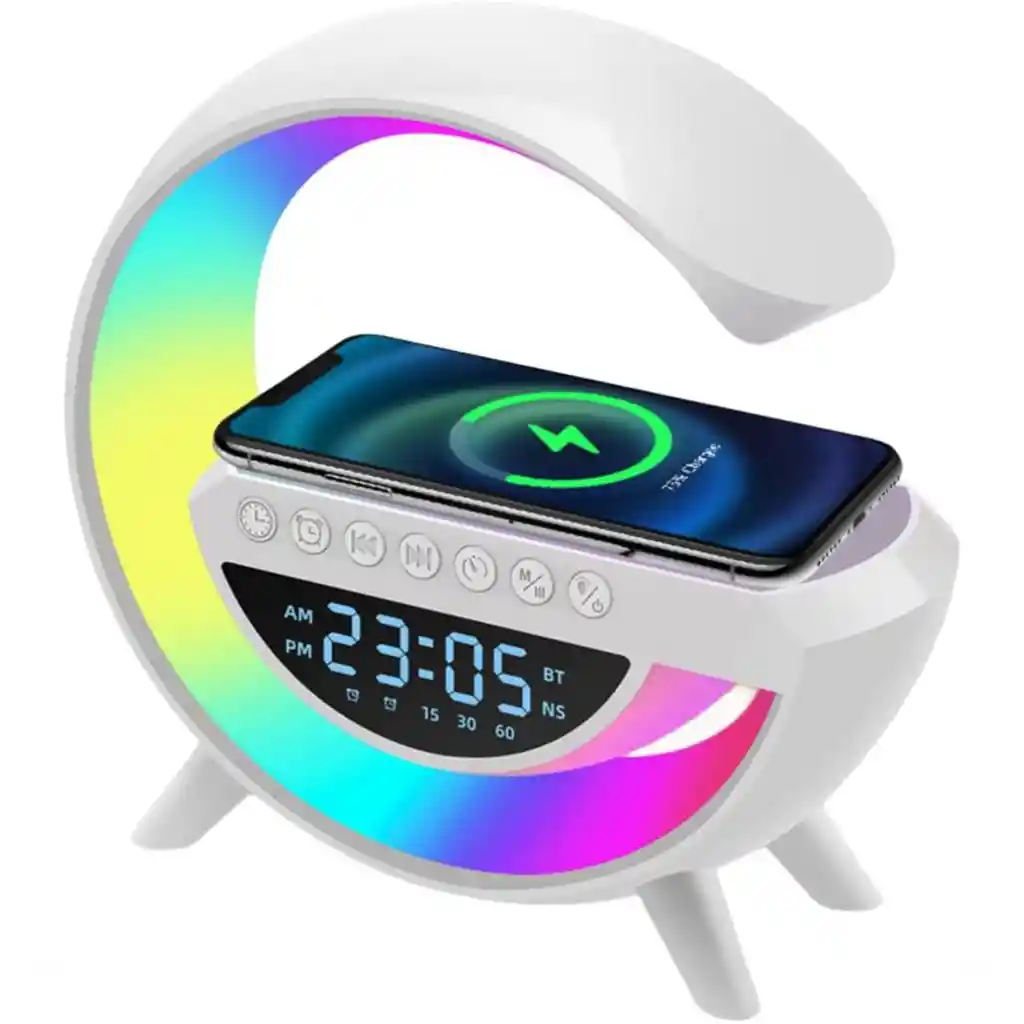 Parlante Intouch Lampara Inteligente G Portátil Con Bluetooth Reloj