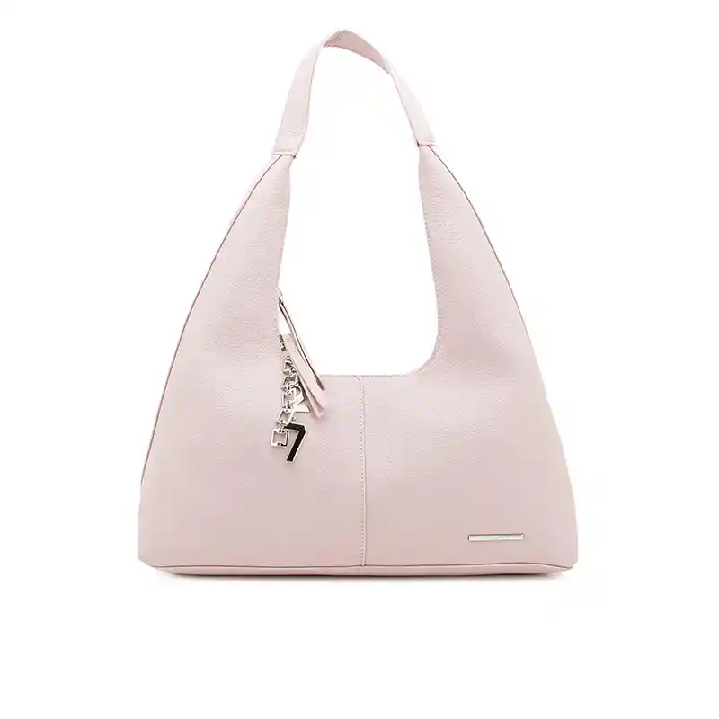 Bolso De Hombro Con Letras Decorativas En Cierre
