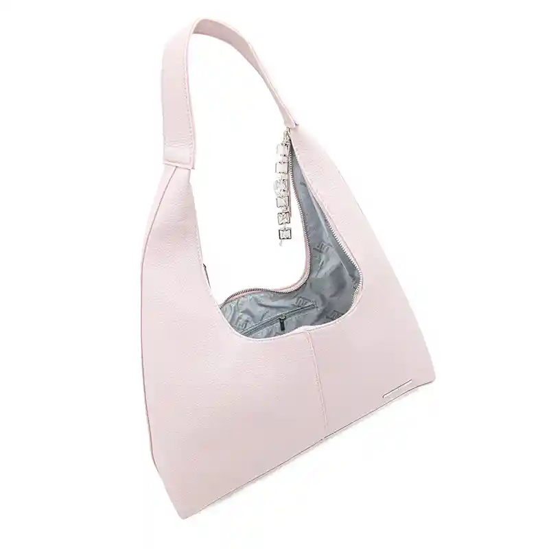 Bolso De Hombro Con Letras Decorativas En Cierre