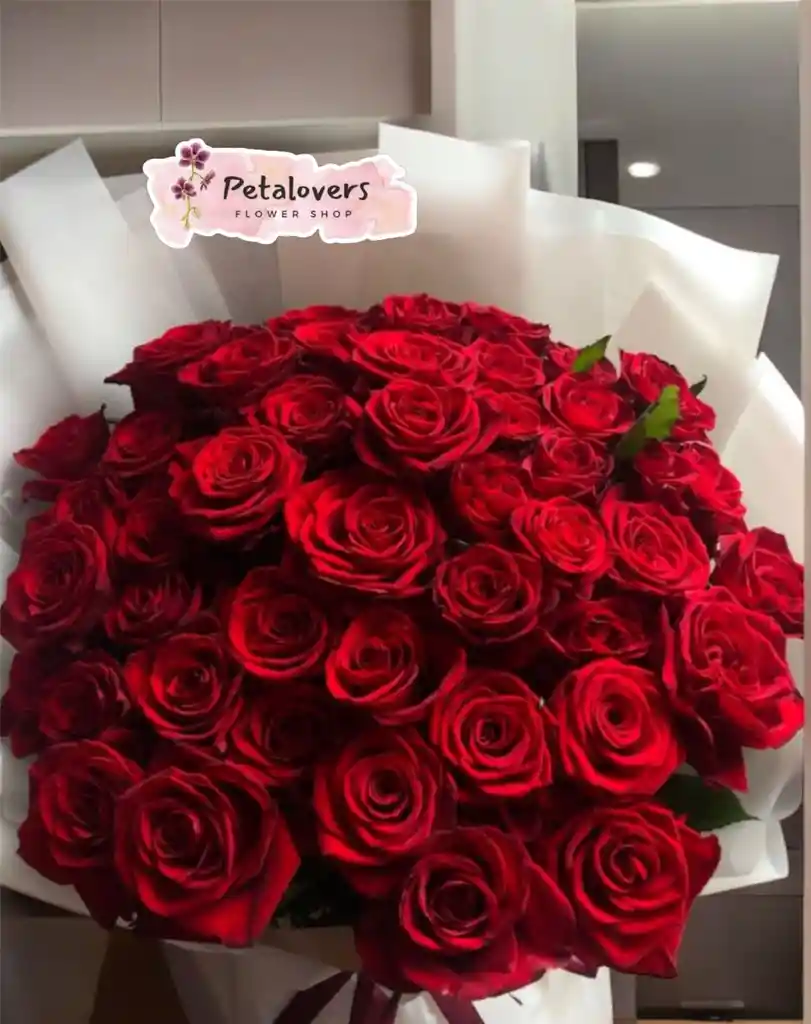 Bouquet De 50 Rosas Rojas