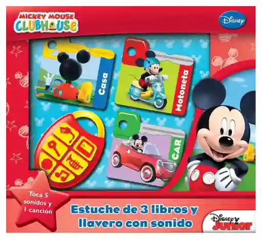 Juego Interactivo Con Libros Y Llavero De Mickey Mouse Niños